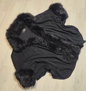 ponczo swetr żakiet bolerko futro XL 1726