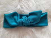 Opaski dziewczęce pin-up z kokardą Ciemny turkus