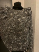 Greenpoint bluzka koszula tunika falbany wzór paisley oversize