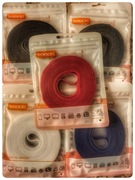 Organizer kabli taśma opaska rzep - trzy kolory