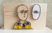 String Art Obraz One-Punch Man Saitama Rękodzieło