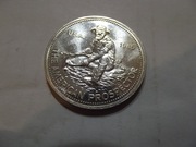 Jeden dollar.1985 rok. Srebro 999 1oz. Menniczy.