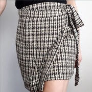 Spódnica tweed kopertowa chanelka