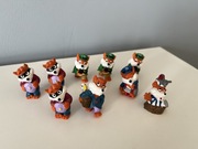 Figurki Lisy Liski Fancy Fuxies Kinder Niespodzianka lata 90 vintage