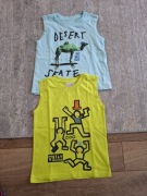 2 szt koszulki bez rękawów rozm.110