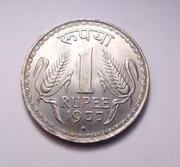 Indie 1 rupia 1977 Bombaj PIĘKNA!
