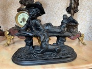 Włoska Figurka Chłopiec z Psem Sygnowana B527 D71