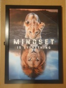 Plakat z ramką Mindset Król lew A3 30x42 + Ramka