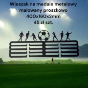 Wieszak na medale metalowy pomalowany proszkowo kolor czarny 