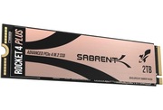 Nowy Sabrent 2TB Rocket 4 PLUS NVMe 4.0 Gen4 PCIe M.2 R/W 7100/6600 MB/s 