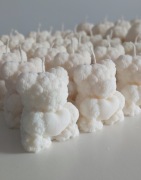 Świece sojowe serce miś walentynki komunia wesele ślub chrzciny