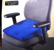 PODUSZKA  PODKŁADKA na FOTEL  siedzisko 40x41  KOMFORT  kręgosłupa 