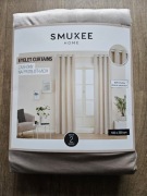 Zastony velvet 2 sztuki na przelotkach 140x250cm beżowe Smukee