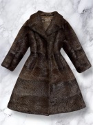 Futro futerko brązowe czekoladowe norka L 40