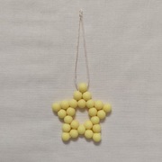 I116 Zawieszka ozdoba Gwiazda gwiazdka z koralików Handmade