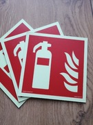 Znak Gaśnica Tabliczka BHP Fotoluminescencyjna