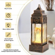 Lampion bożonarodzeniowy z efektem wodnej kuli