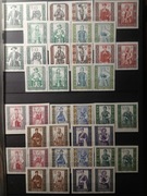 Znaczki - Polskie stroje ludowe – komplet 1959–1960 | czyste, bez stempli