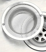 Sitko do zlewu metal 110 mm srebrny