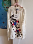 Koszulka bluzka cienka longsleeve długi rękaw dla chłopca moschino 116