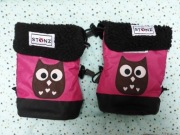 Zimowe buciki niechodki Stonz z ocieplaną wkładką sowy S Small