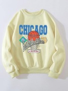 Nowa Ciepla Bluza Oversize z nadrukiem Chicago 76 TW-TIMSHSWEAT