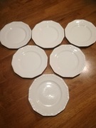 Rosenthal  Biala Maria 6 talerzykow  szwedzki bufet 15,5cm 