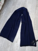 Zara ciepły granatowy nowy szal-szalik