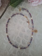 Naszyjnik handmade z naturalnych kamieni hematyt jaspis cesarski perły