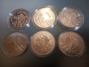 6 srebrnych monet bulionowych Filharmonik Wiedeński 