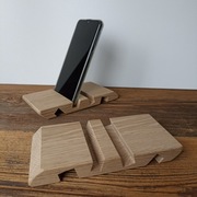 Drewniana podstawka pod telefon, tablet 