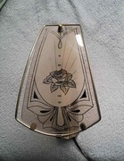 Lampa kinkiet szklany z różą