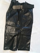 czarna skórzana spódnica rozm. 36