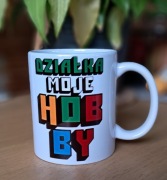 Kubek z napisem Działka moje hobby Prezent dla działkowicza Kolorowy nadruk