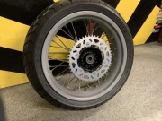 Felga tył 17 cali custom supermoto 180/55 Aprilia KTM, oś 20mm