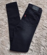 Spodnie jeansy dziewczęce Levi’s z wysokim stanem rurki wygodne 152cm nowe 