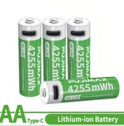 Bateria litowo-jonowa AA, 4255 mWh 1,5 V, wysokiej pojemności