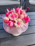 Candle flower box L wykonany z naturalnego wosku świec sojowych z aromatem