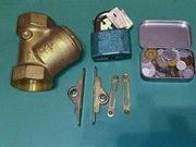 Filtr mosiężny 2", monety