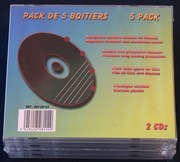 Pudełka na 2 płyty cd 5 szt. nowe w folii