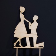 TOPPER NA TORT ŚLUBNY DEKORACJE ŚLUBNE 