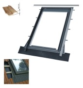 Kołnierz uszczelniający H9 114x118 do okna OKPOL pokrycia do 9cm RAL 7016