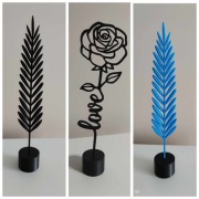 Kwiatek / Róża z napisem LOVE druk 3D na zamówienie 