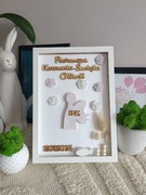 Komunia prezent od chrzestnych ramka aniołki anioł