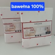 Pościel bawełna satynowa 100% -160x200 w serduszka 