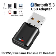 Adapter Audio PS4 PS5 Bluetooth 5.3 USB PlayStation Xbox Switch PC Dongle