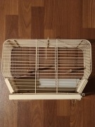 Klatka dla kanarków, ptaków egzotycznych 37,5x19,0x27,0 biała 