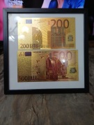 Banknot banknoty kolekcjonerskie 200 500 EURO złoto srebro
