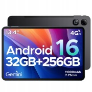 DOOGEE TAB G6 MAX Android16 Tablet 13.4“ FHD+ 11000mAh 256GB 4G LTE/czarny