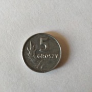 Moneta bez znaku mennicy 5 groszy 1963 rok